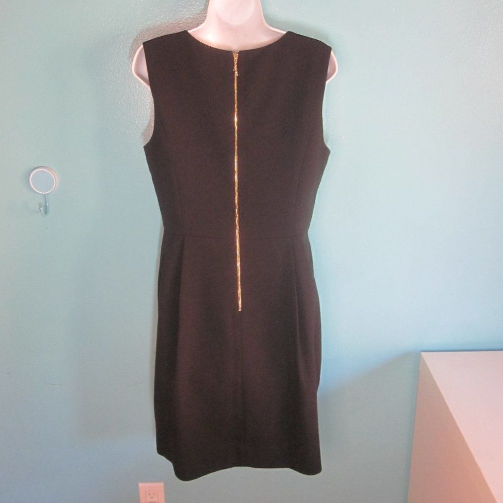 Kate Spade Womens Size 12 Black Fitted Sheath Work Dress Lined with Rear Zip - Picture 4 of 12